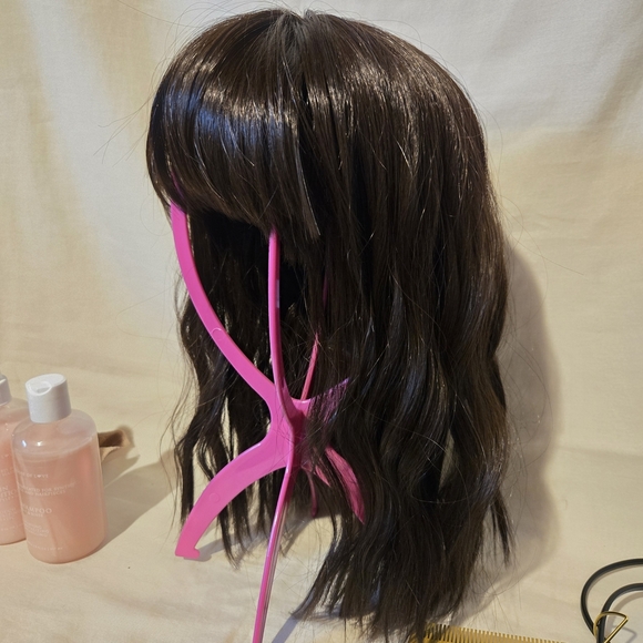 Forever Young Shoulder Length Brown Wig, Cap, Stand, Care Kit And Hot Comb - Picture 8 of 11